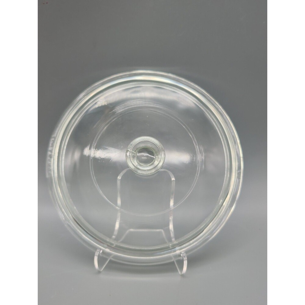 Pyrex P-83-C Vintage Clear Round Replacement Glass Lid 6.25" Lip 6.75" Total